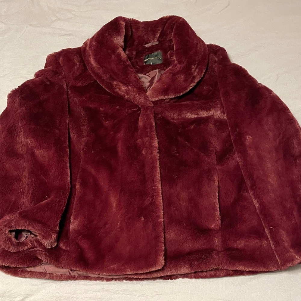 Weatherproof faux fur jacket